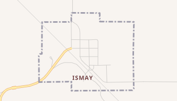Ismay, Montana map