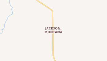 Jackson, Montana map