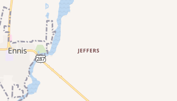 Jeffers, Montana map