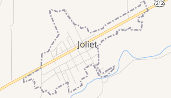 Joliet, Montana map