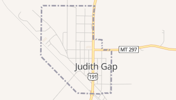 Judith Gap, Montana map
