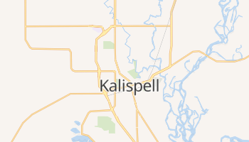 Kalispell, Montana map