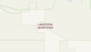 Lakeview, Montana map