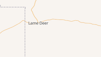 Lame Deer, Montana map