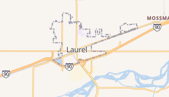 Laurel, Montana map