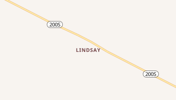 Lindsay, Montana map