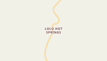 Lolo Hot Springs, Montana map