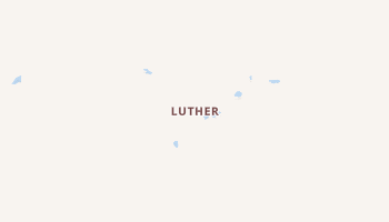 Luther, Montana map