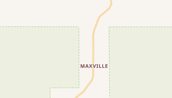 Maxville, Montana map