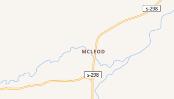 McLeod, Montana map