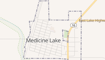 Medicine Lake, Montana map
