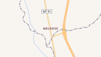 Melrose, Montana map
