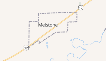 Melstone, Montana map