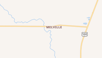 Melville, Montana map