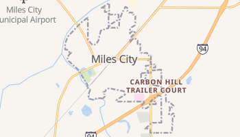 Miles City, Montana map