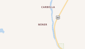 Miner, Montana map