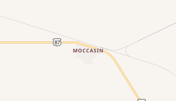 Moccasin, Montana map