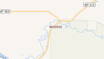 Moiese, Montana map