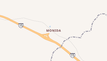 Monida, Montana map