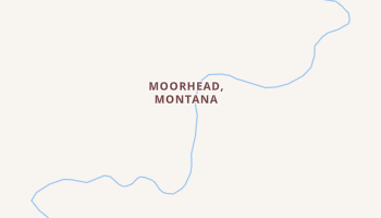 Moorhead, Montana map