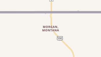 Morgan, Montana map
