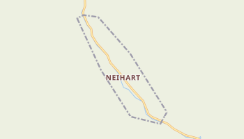 Neihart, Montana map
