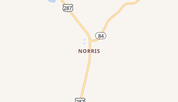 Norris, Montana map