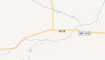 Nye, Montana map