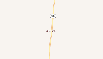 Olive, Montana map