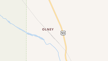 Olney, Montana map