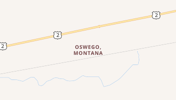 Oswego, Montana map