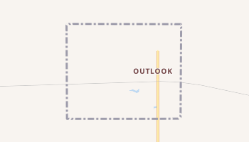 Outlook, Montana map