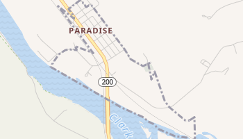 Paradise, Montana map