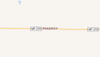 Pendroy, Montana map