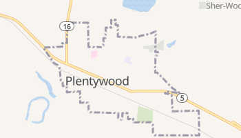 Plentywood, Montana map