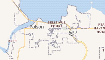 Polson, Montana map