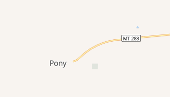 Pony, Montana map