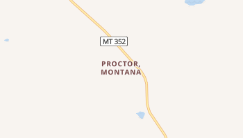 Proctor, Montana map