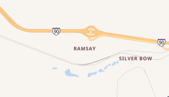 Ramsay, Montana map