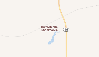 Raymond, Montana map