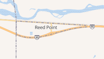 Reed Point, Montana map
