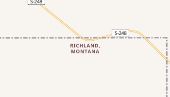 Richland, Montana map