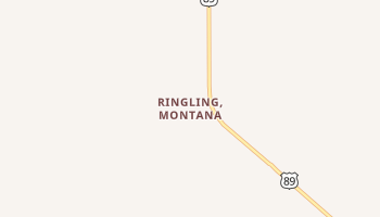 Ringling, Montana map