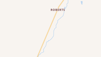 Roberts, Montana map