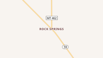 Rock Springs, Montana map