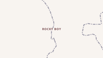 Rocky Boy, Montana map