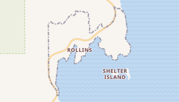Rollins, Montana map