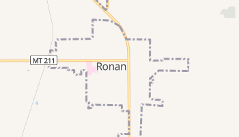 Ronan, Montana map