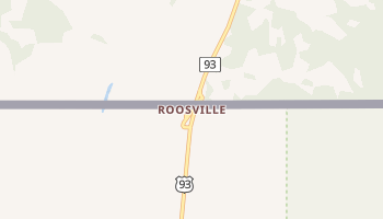 Roosville, Montana map