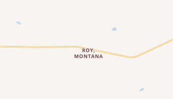 Roy, Montana map